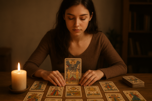 Image de couverture pour l’article "Signification des cartes du tarot : l’arcane de l’Amoureux, un guide des symboles"