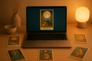 Image de couverture pour l’article "Tirage de tarot en ligne : guide pour éclairer votre avenir spirituel"