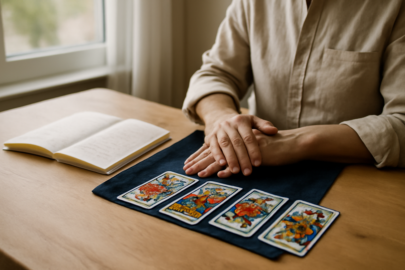 Voyance gratuite avenir : tirage en ligne sur table avec cartes de tarot