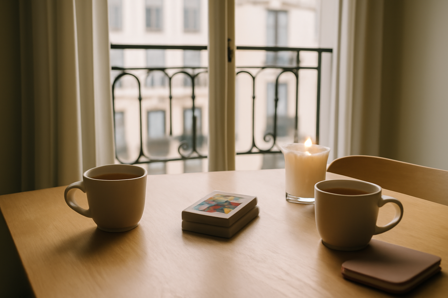 voyance gratuite amour tirage tarot pour un couple sur table avec cartes et bougie