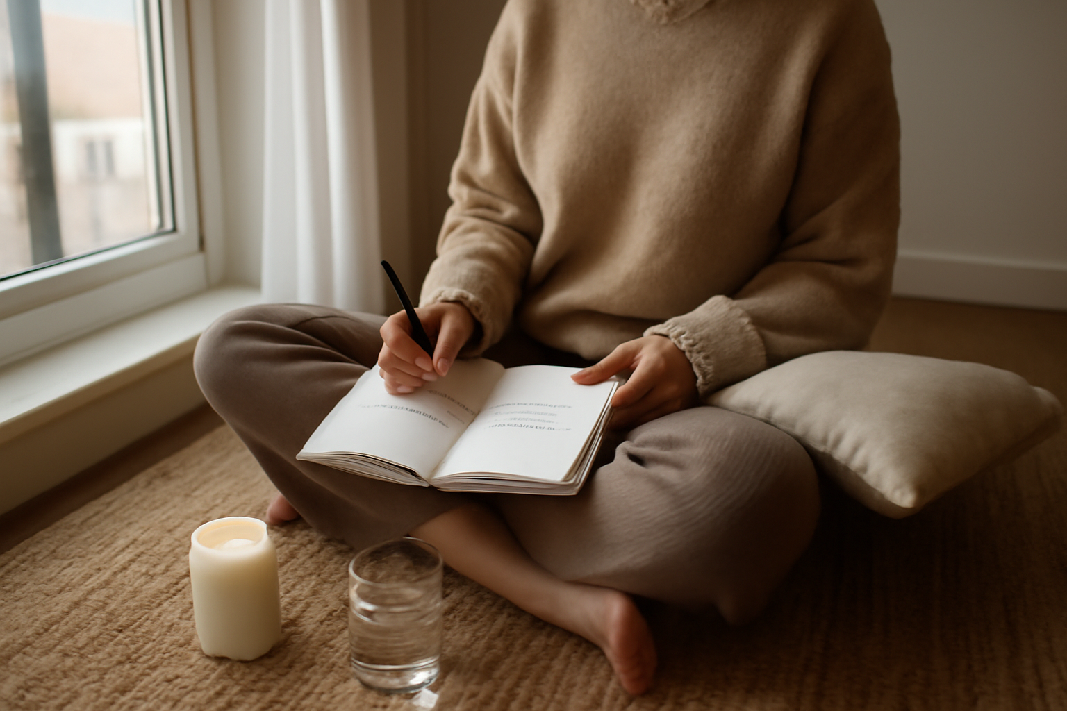 Pratique spirituelle : respiration et ancrage dans un espace calme