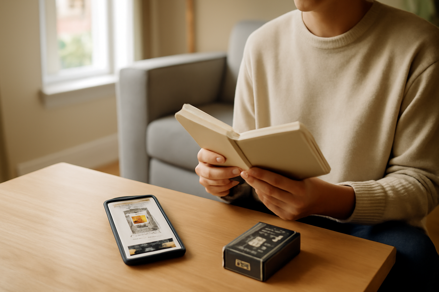 tarot oui non en ligne sur une table, cartes et écran pour une réponse rapide