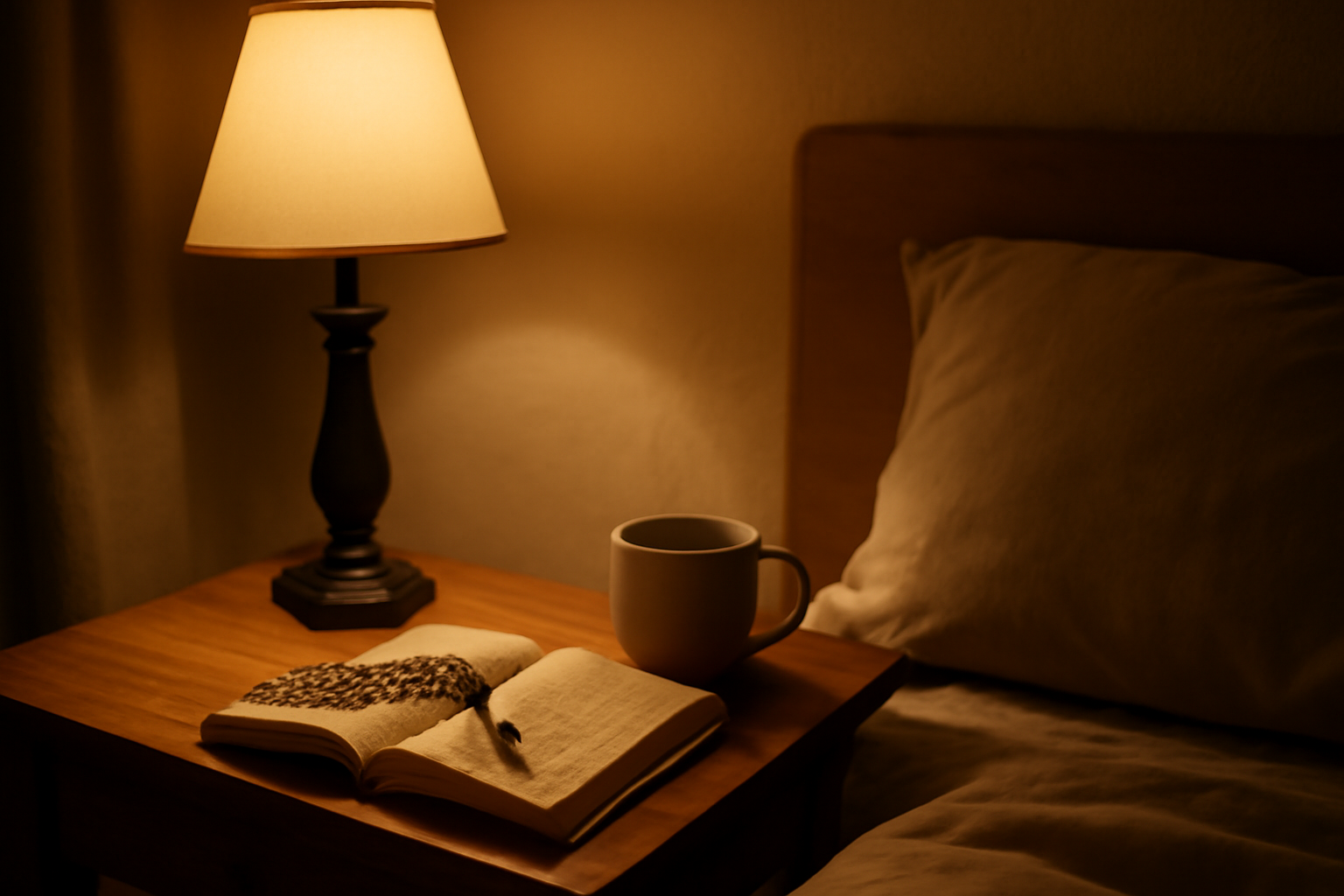 Rêve islam : perdre une dent, symbolique, ambiance de nuit réaliste avec livre et chapelet sur table